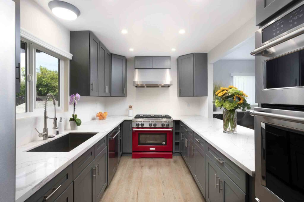 Photo of a beautiful kitchen with modern appliances at a residential treatment center in Los Angeles.